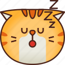 cute, emoticon, avatar, smileys, cat, sleep, emoji