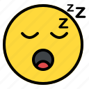 emoji, emoticon, face, sleep, sleeping, sleepy, smiley