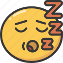 emoji, emoticon, expression, sleep, sleeping, snore