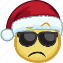 cartoon, christmas, emoji, hat, holiday, santa