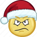 cartoon, christmas, emoji, hat, holiday, santa