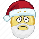 cartoon, christmas, emoji, hat, holiday, santa