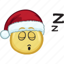 cartoon, christmas, emoji, hat, holiday, santa