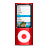 ipod, nano, red