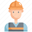 architecture, avatar, construction, engineer, man, profession, user