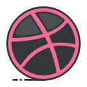 dribbble, internet, network, online, social media, connection