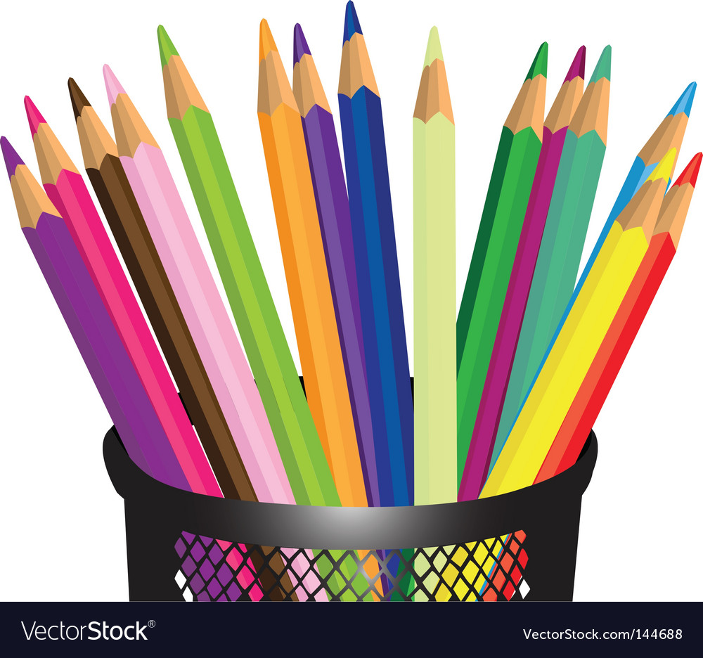 Colored pencils Royalty Free Vector Image - VectorStock