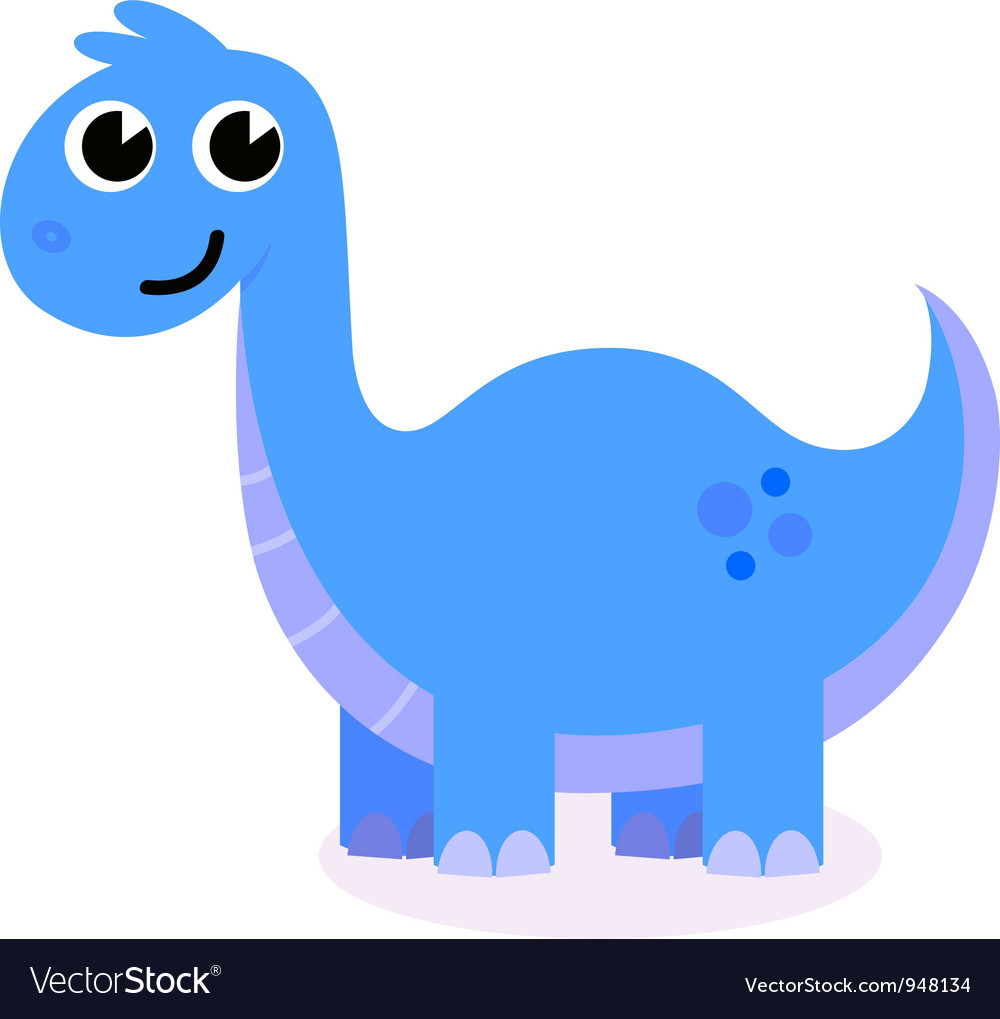 Cute dinosaur Royalty Free Vector Image - VectorStock