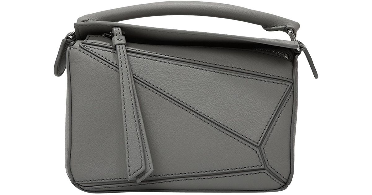 Loewe Puzzle Mini Bag 'pearl Grey' in Gray | Lyst