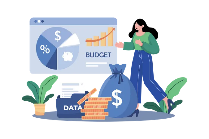 A budget outlines projected income and expenses  Illustration