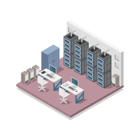 Data Center  Illustration