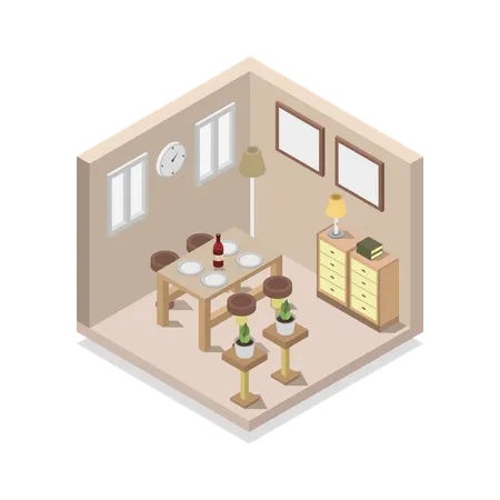 Dining Room  Illustration