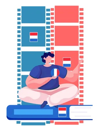 Dutch language courses  Illustration