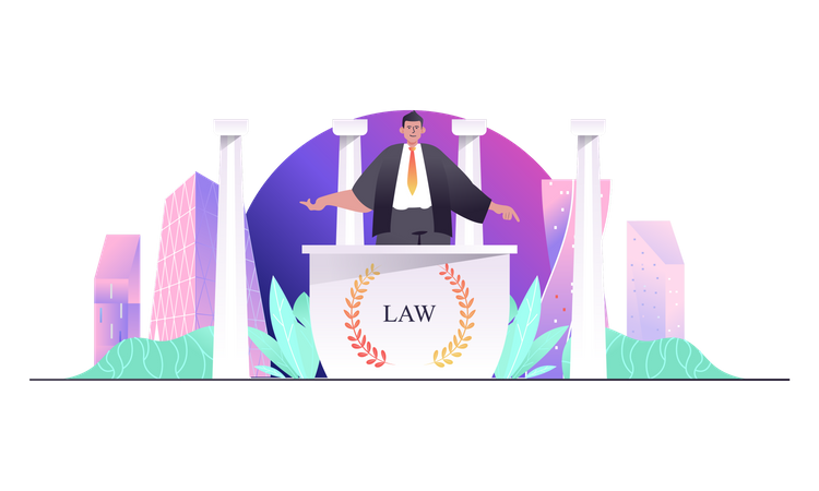 Law Office  Illustration