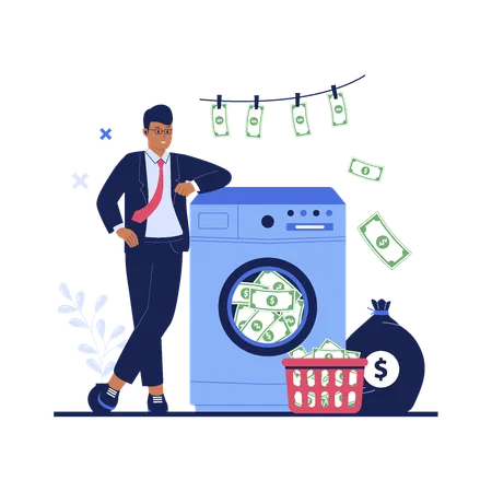 Money Laundering Techniques  Illustration