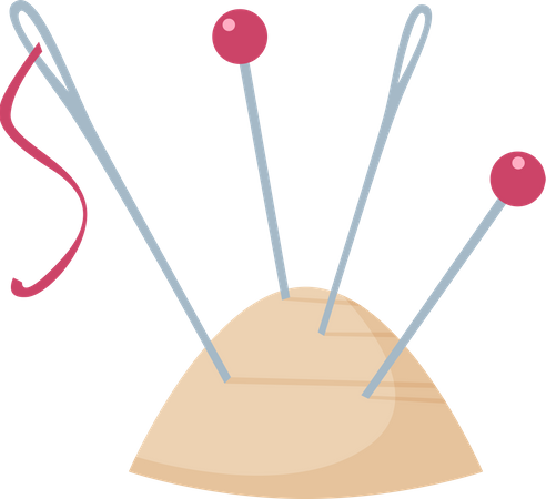 Sewing Pins  Illustration