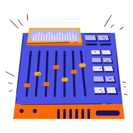 Sound Mixer  Illustration