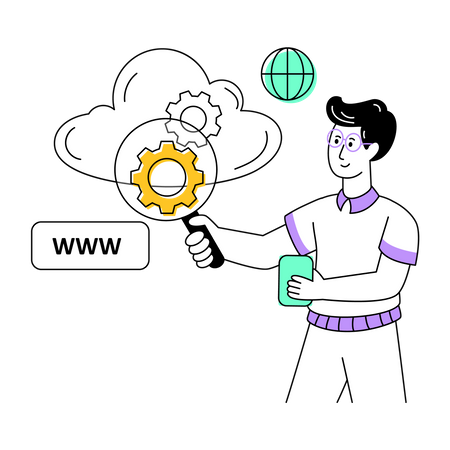 Web Hosting  Illustration