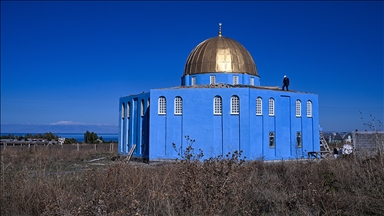 Van'da "Kubbetüs Sahra Camii"nin benzeri inşa ediliyor