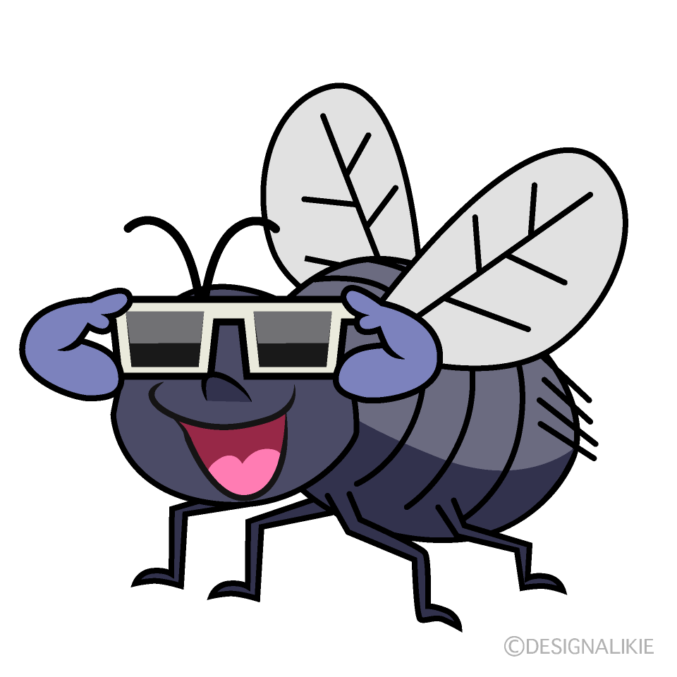 Cool Fly Cartoon Character Image