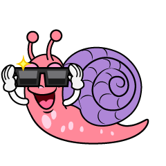 Cool Pink Snail