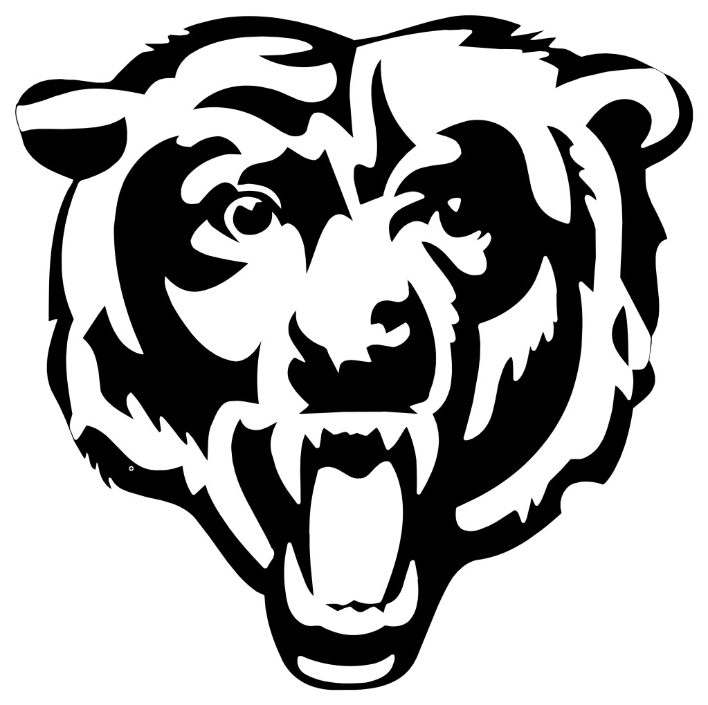 Free Chicago Bears Black And White Logo, Download Free Chicago Bears ...