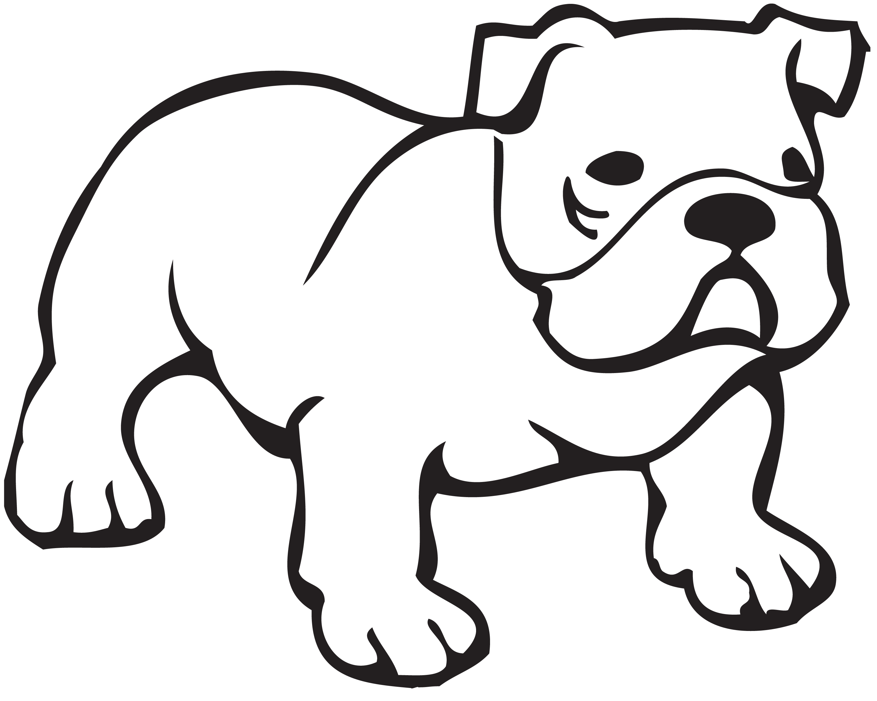 Free French Bulldog Clipart Black And White, Download Free French ...