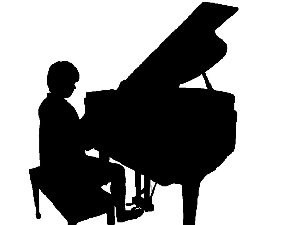 Vládnuť labyrint prerušenie playing piano silhouette png Ktorý vagón ...