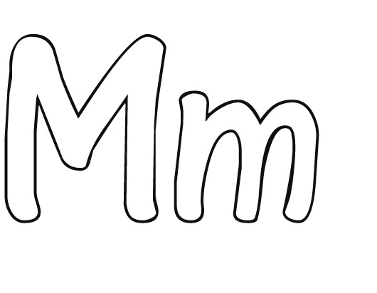 letter m uppercase and lowercase - Clip Art Library