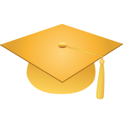 gold graduation cap png - Clip Art Library