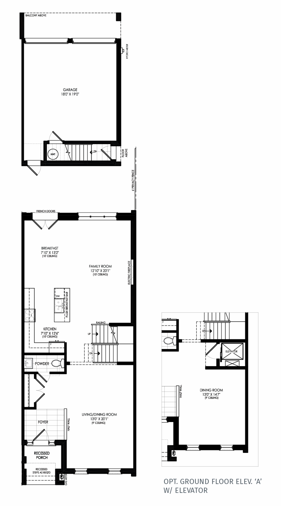 Ground Floor With Elevator Floor Plan - Clip Art Library