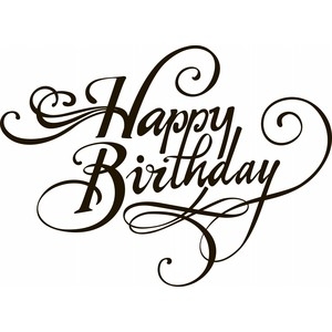 Get Happy Birthday Clipart Black And White PNG - Alade