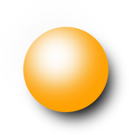 Kugel Orange 1 Clipart.