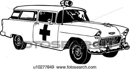 Clip Art of , 1955, automobile, car, chevrolet, chevy, classic.