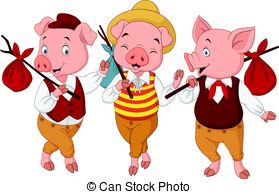 1737 Pigs free clipart.