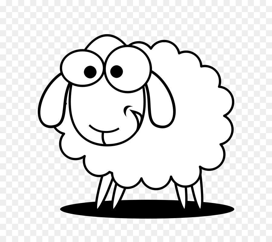 Sheep clipart black and white 3 » Clipart Station.