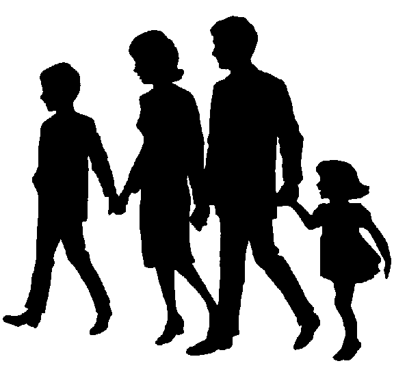 Free Family And Friends Silhouette, Download Free Clip Art.