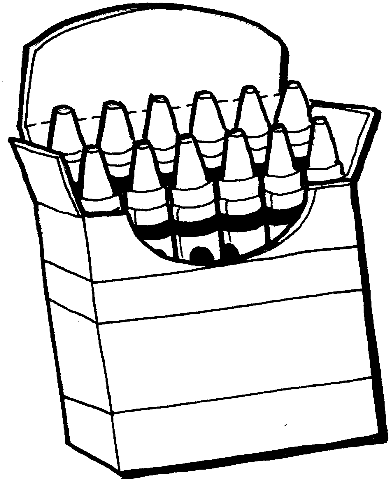 Markers Clipart Black And White.