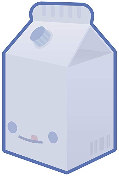 Amazon.com: KAWAII MILK CARTON BAR CODE WHITE Vinyl Decal.