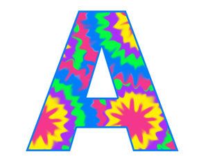 Letter a clip art.