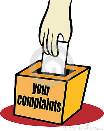 Clipart complaint department.