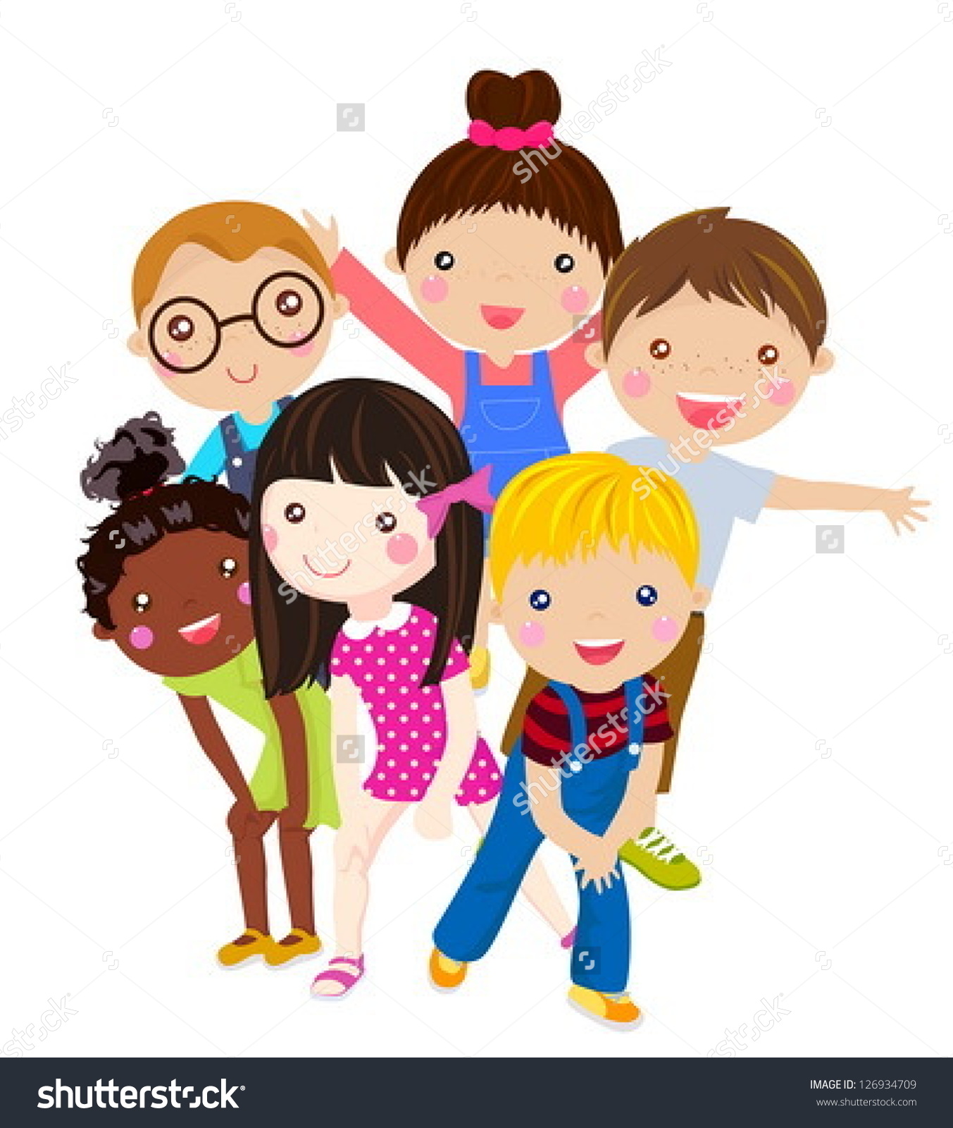 Group Of Friends Having Fun Clipart.