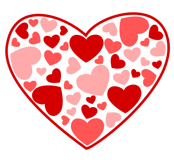 Pink valentine heart clip art clipart photo.