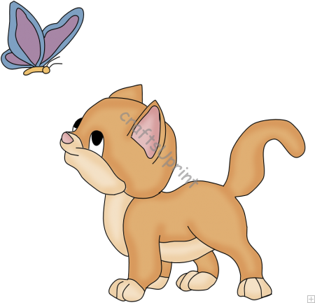 Cute Kitten Clipart.