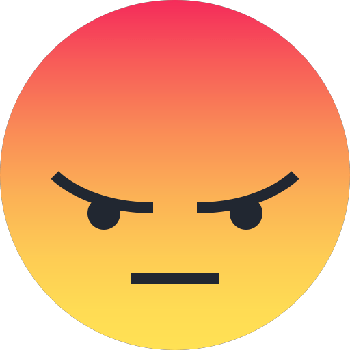 Angry Reaction Emoji transparent PNG.