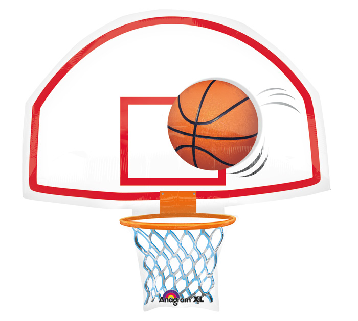 Basketball Hoop Side View Clipart.