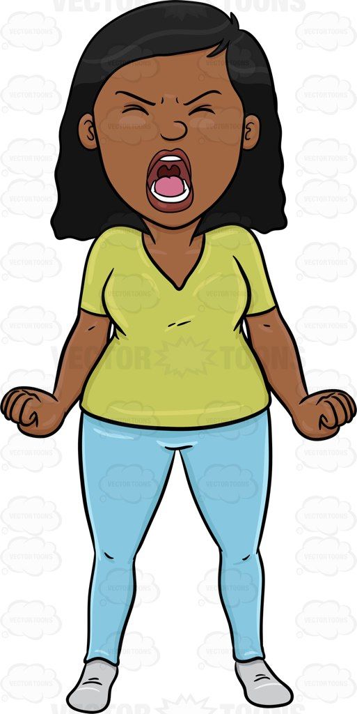 Cartoon Angry Black Women.