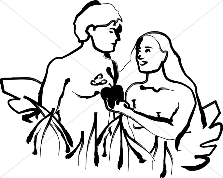 Adam and eve black and white clip art images gallery for.