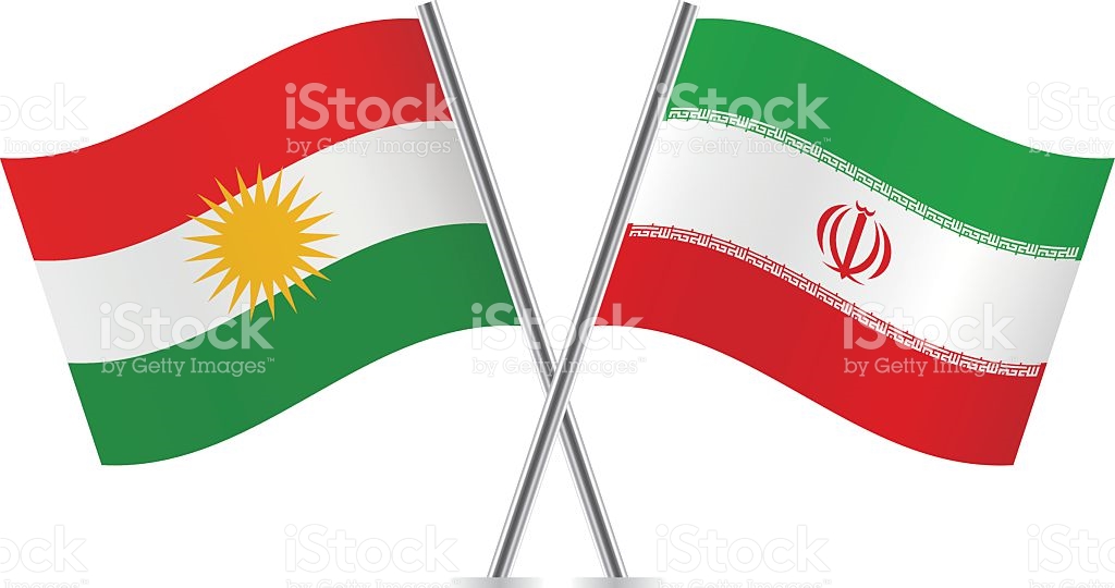 Kurdish And Iranian Flags Vector stock vector art 495231334.