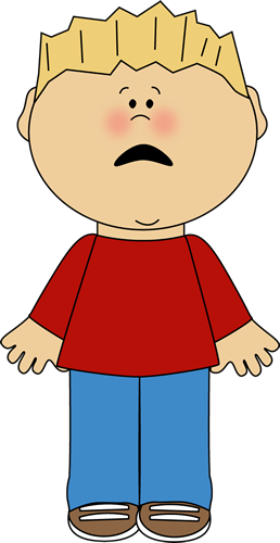 Scared Child Clipart.